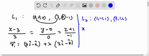 let-l1-be-the-line-through-the-origin-and-the-point-3-0-1-let-l2-be-the-line-through-the-points-1-1-1-and-7-1-6-find-the-distance-between-l1-and-l2-06452