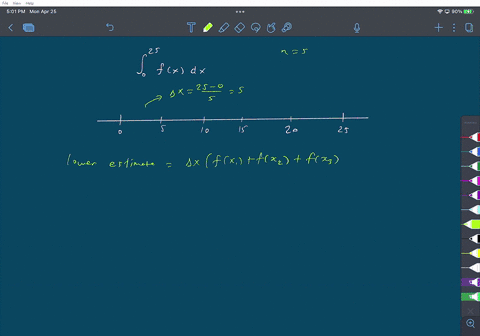 25-fx-dx-a-table-of-values-of-an-increasing-function-f-is-shown-use-the-table-to-find-lower-and-upper-estimates-for-lower-estimate-upper-estimate-i-i-5-10-15-20-25-fx-42-37-23-6-15-34-98874