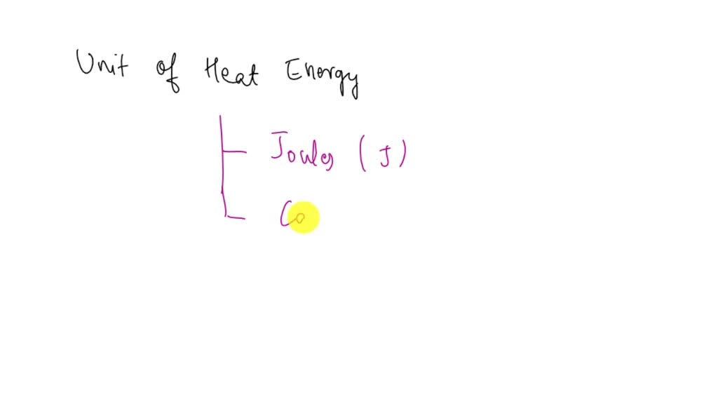 SOLVED Heat energy is measured in what units