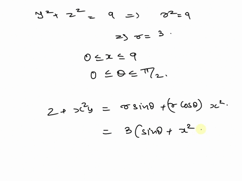 evaluate-the-surface-integral-s-z-x2y-ds-s-is-the-part-of-the-cylinder-y2-z2-16-that-lies-between-the-planes-x-0-and-x-3-in-the-first-octant-83657