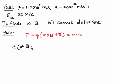 an-electron-has-a-velocity-of-120-times-104-mathrmm-mathrms-in-the-positive-x-direction-and-an-accel-11313