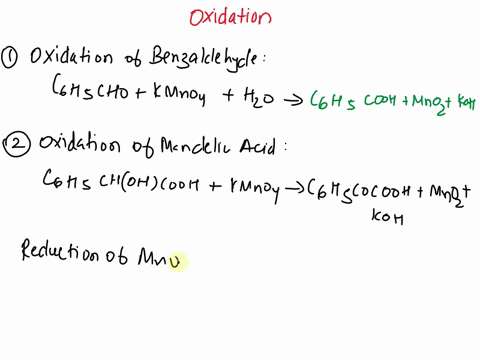 oxidation-ch-c-oh-oh-coz-c-h-benzaldehyde-oh-mandelic-acid-mw152-phenylglyoxylic-acid-oh-benzoic-acid-2-overall-redox-5-c6hsch-cooh-c6hscooh-scoz-2-kzsoa-4-mnso4-11-hzo-4-kmno4-6-hsoa-oh-3-m-71628