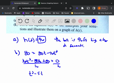 40-a-ball-is-thrown-into-the-air-its-height-in-feet-t-seconds-later-is-given-by-ht-80t-16t2-_-a-evaluate-and-interpret-h2-b-solve-the-equation-ht-80-interpret-your-solu-tions-and-illustrate-31528