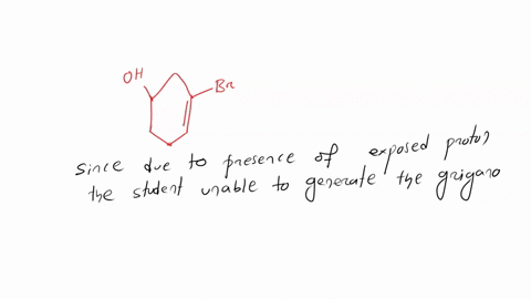 explain-why-the-grignard-reagent-both-good-nucleophile-and-strong-base-student-tried-t0-prepare-grignard-reagent-from-the-organohalide-shown-below-this-student-was-not-successful-explain-why-88405