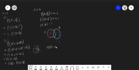 233-express-the-following-probabilities-terms-pa-pb-and-panb-a-pac-u-bc-b-pac-naub-234-let-a-and-b-be-two-events-delined-on-s-if-the-prob-ability-that-at-least-one-of-them-occurs-is-03-and-t-90877