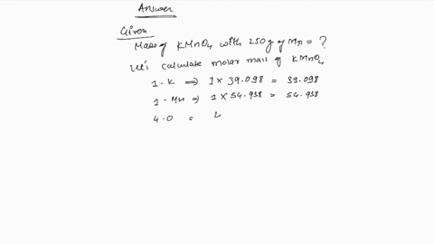 what-mass-of-kmno4-contains-250-g-of-manganese-74953