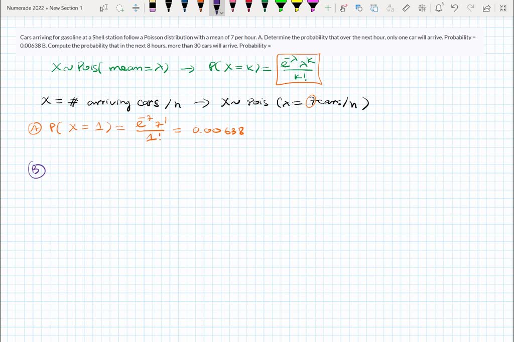 SOLVED: Cars arriving for gasoline at a Shell station follow a Poisson ...