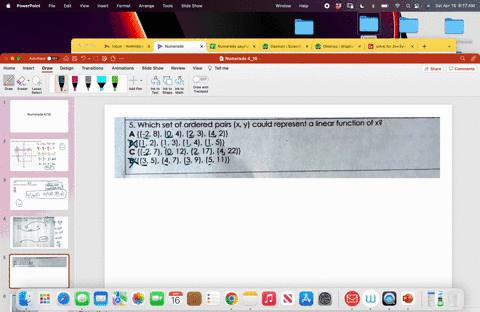 5-which-set-of-ordered-pairs-x-y-could-represent-a-linear-function-of-x-a-28-0-4-2-31-4-2-b-1-2-131-1-4-1-5-c-271-0-12-2-17-4-221-d-3-5-471-391-5-i1-46238
