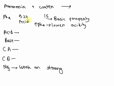 write-the-reaction-of-ammonia-and-water-label-the-acid-base-conjugate-acid-and-conjugate-base-is-ammonia-a-weak-or-strong-base-51585
