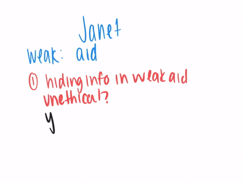 janet-knew-that-her-argument-was-really-weak-she-kept-looking-at-the-data-trying-to-find-a-way-around-the-weakness-finally-she-realized-that-she-could-hide-the-weakest-part-of-her-argument-i-26915