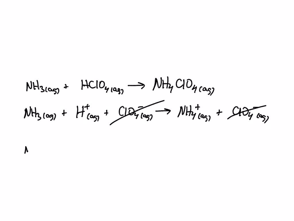 Solved Write A Net Ionic Equation For The Reaction That Occurs When