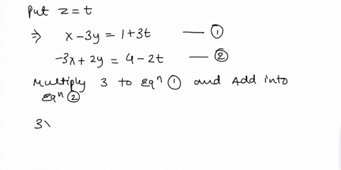find-a-parametrization-of-the-line-in-which-the-planes-x-3y-3z-and-3x-2y-2z-4-intersect-find-the-parametrization-of-the-line-use-a-point-with-z-0-on-the-line-to-determine-the-parametrization-55626