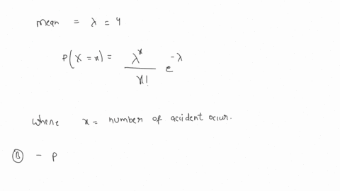 point-the-number-of-accidents-that-occur-at-a-busy-intersection-is-poisson-distributed-with-a-mean-of-4-per-week-find-the-probability-of-the-following-events_-no-accidents-occur-in-one-week-80205