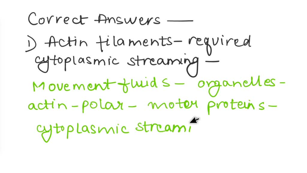 SOLVED: Part A The eukaryotic cytoskeleton is a highly dynamic network ...