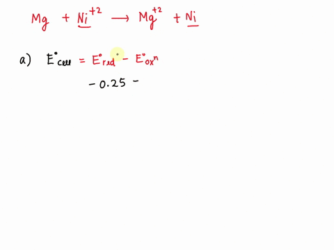 consider-the-following-reaction-and-its-ag-at-2500-c-mgs-ni2aq-mg2aq-nis-ag-4080-kjlmol-calculate-the-standard-cell-potential-ecell-for-the-reaction-211-cell-calculate-the-equilibrium-consta-98768