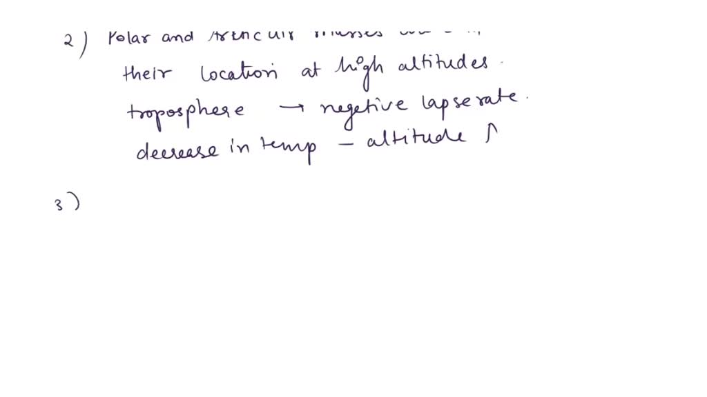 SOLVED Identify the main source regions of air masses by completing