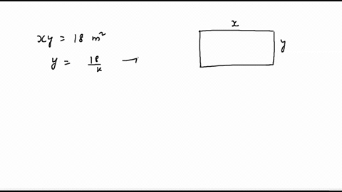 a-rectangle-has-an-area-of-18-m2-find-a-function-that-models-its-perimeter-p-in-terms-of-the-length-x-of-one-of-its-sides-79604