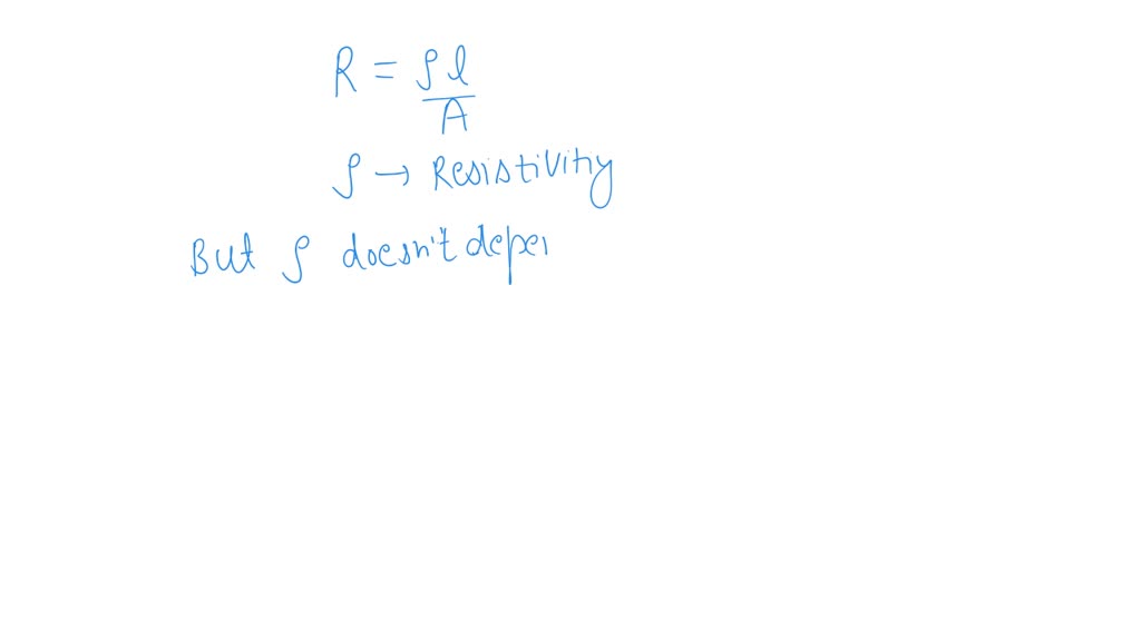 SOLVED "Electrical resistivity of any given metallic wire depends upon