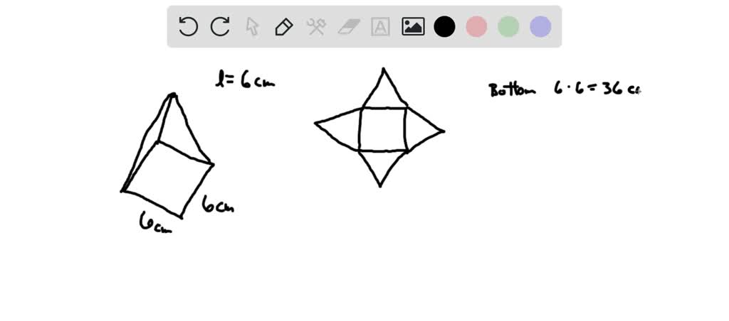 SOLVED: A pyramid has a regular hexagonal base with side lengths of 4 ...