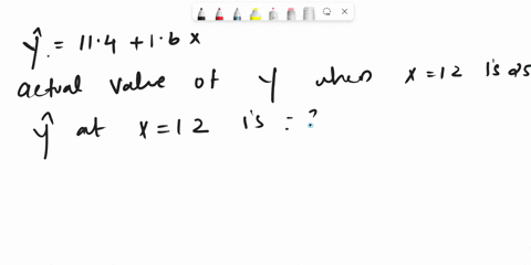 suppose-we-did-a-regression-analysis-that-resulted-in-the-following-regression-model-that-11416x-further-suppose-that-the-actual-value-of-y-when-x12-is-25-what-would-the-value-of-the-residua-06844