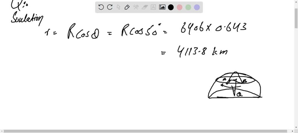 SOLVED: Two Points A And B, On The Earth, Have The Same Latitude, 50Â°N ...