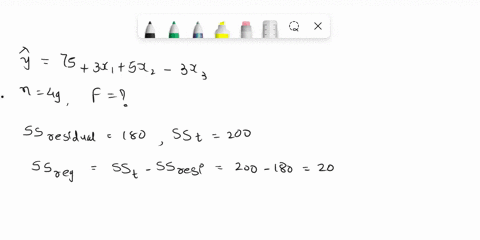 least-squares-multiple-linear-regression-model-was-fit-on-49-observations_-the-resulting-regression-equation-is-given-by-75-31-512-313-calculate-the-f-statistic-for-the-regression-by-filling-89516