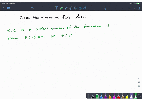 how-many-critical-numbers-does-the-function-fxx3-x1-have