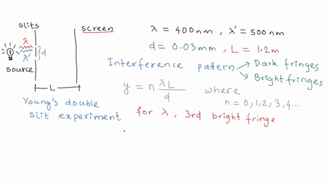 a-light-source-emits-visible-light-of-two-wavelengths-a-400-nm-and-a-500-nm-the-source-is-used-in-a-double-slit-interference-experiment-in-which-the-length-between-the-slits-and-the-screen-i-83765
