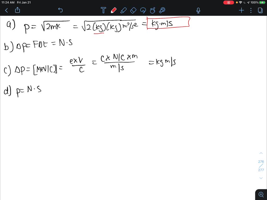 SOLVED: The dimensions f the quantity kinetic energy, designated by K ...