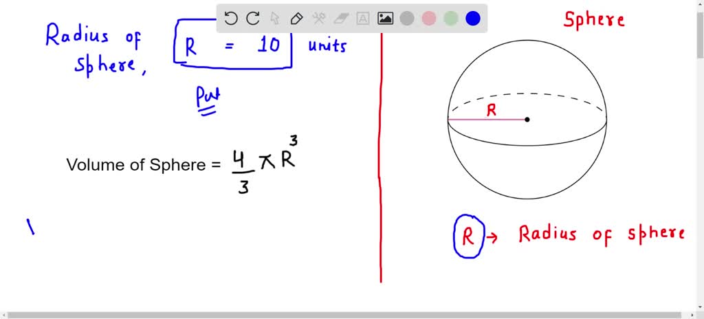 solved-if-the-sphere-shown-above-has-a-radius-of-11-units-then-what-is