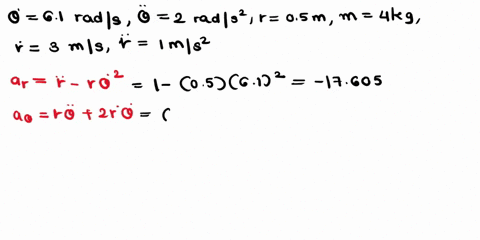 collar-c-has-mass-of-kg-ad-can-move-along-the-rotating-rod-at-the-moment-shown-the-rod-rotates-at-a-rate-of-rads-which-is-increasing-at-rate-of-0-2rads-also-at-this-moment-the-collar-has-rad-55444