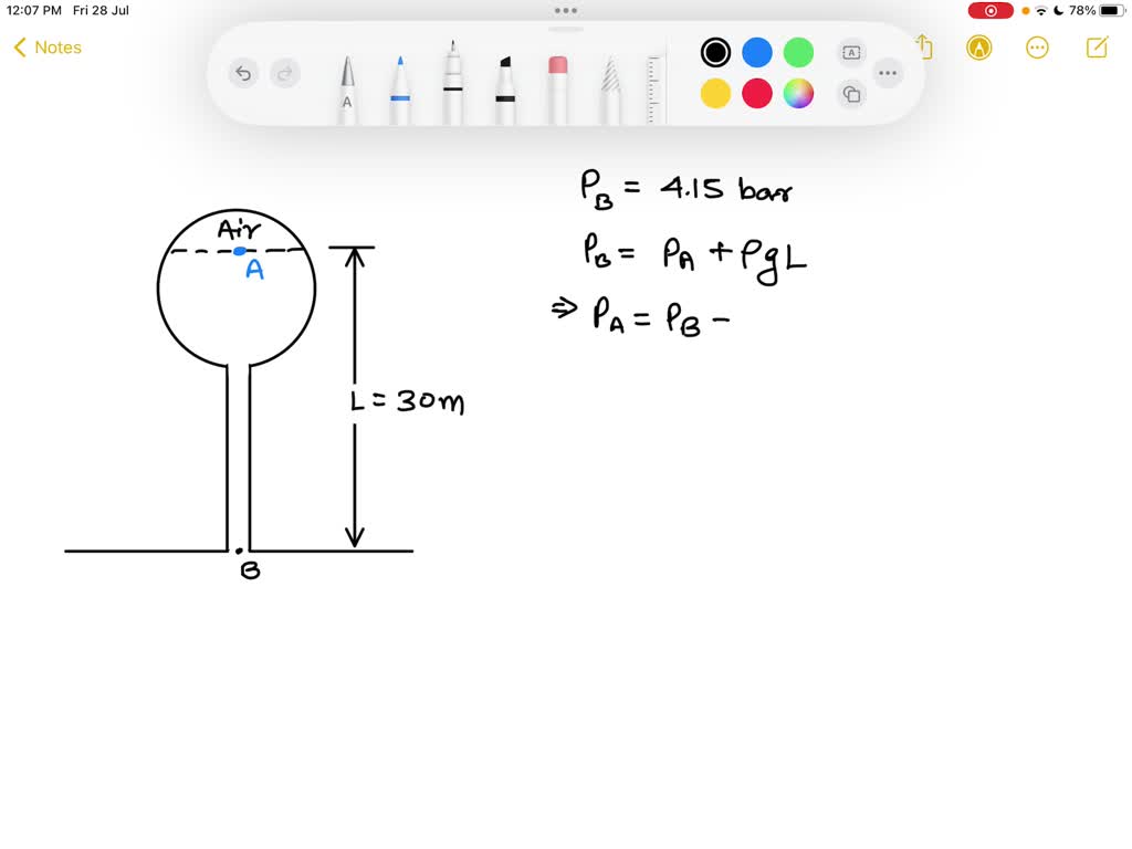 SOLVED If the water pressure at the base of the water tower shown in
