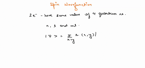 for-a-pair-of-electrons-occupying-the-same-atomic-orbital-the-orbital-wavefunction-is-12-please-write-down-its-spin-orbital-wavefunction-and-show-that-the-spin-orbital-wavefunction-is-anti-s-15233