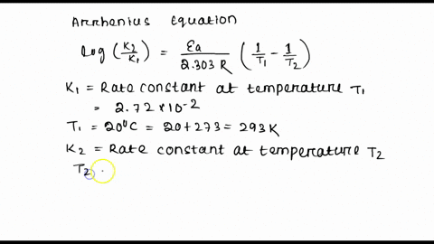 a-first-order-reaction-has-a-rate-constant-of-272-10-2-s-1-at-20-c-with-activation-energy-of-505-kj-mol-1-what-will-the-value-of-k-be-at-55-c-53617