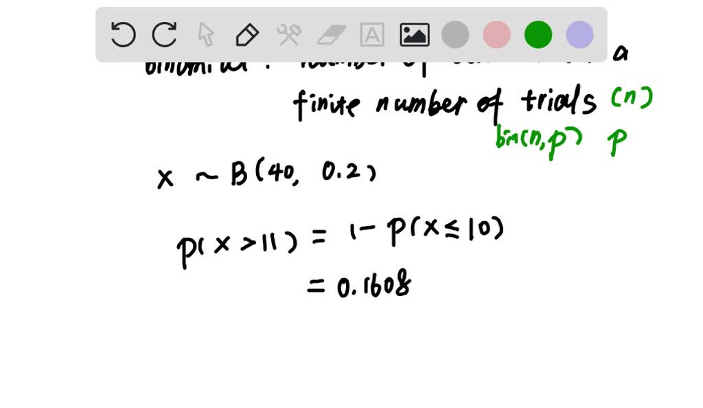 SOLVED In a binomial distribution, we count the number of successes until failure is obtained