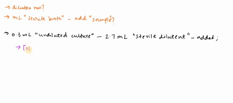 1-you-have-03-ml-of-an-undiluted-culture-and-add-it-to-27-ml-sterile-diluent-what-is-the-dilution-now2-you-have-a-3-ml-sample-and-you-want-to-make-a-1100-dilution-how-many-ml-of-sterile-brot-00012