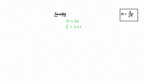 standard-error-of-a-normally-distributed-sample-of-36-is-425-what-is-the-standard-deviation-of-the-sample-32266