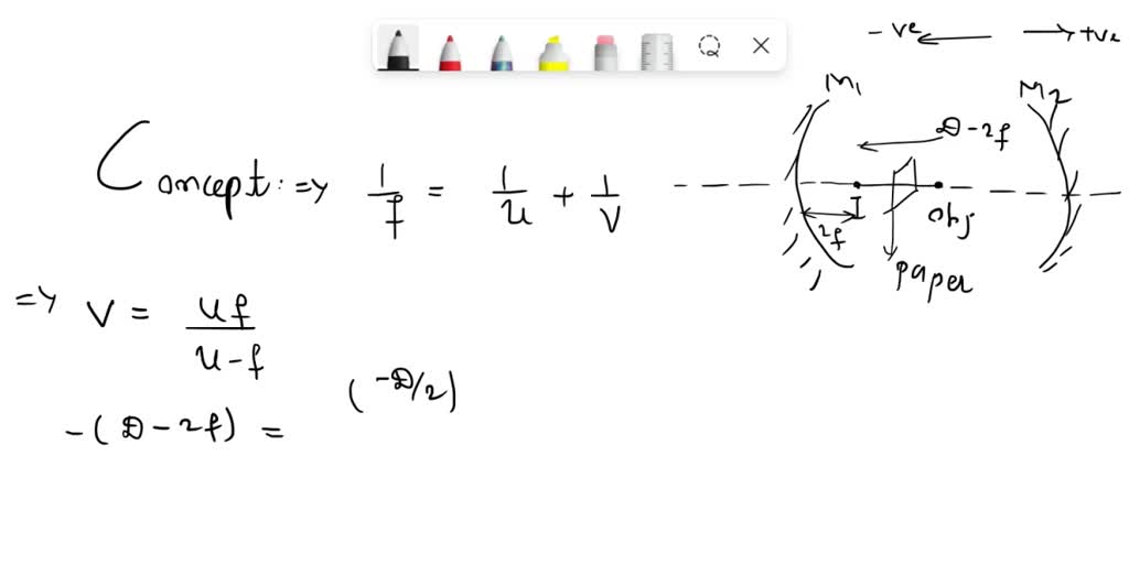 SOLVED Two identical concave mirrors are set facing each other 2.8