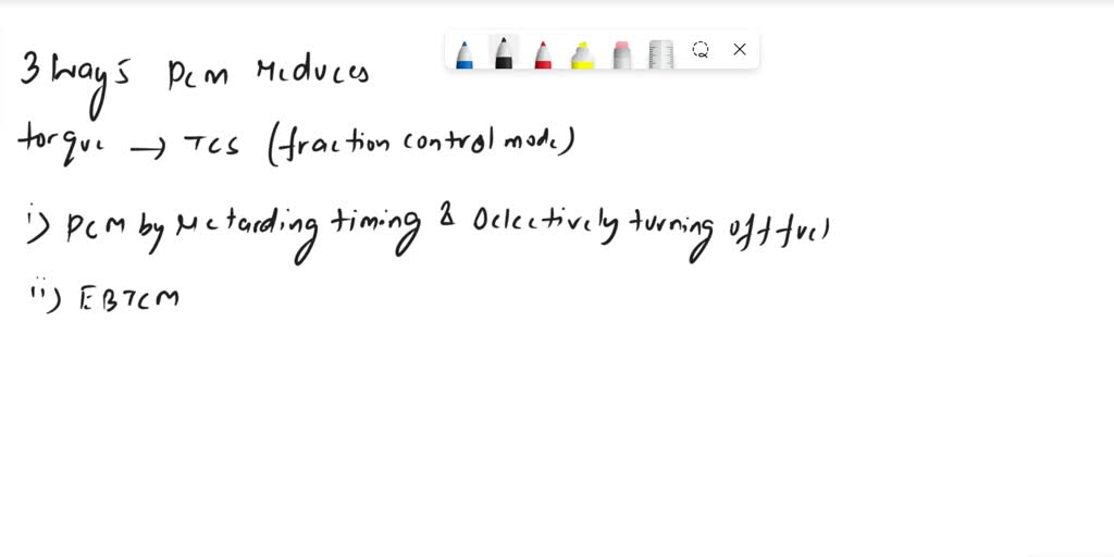 List three (3) ways the PCM reduces torque to the drive wheels when the
