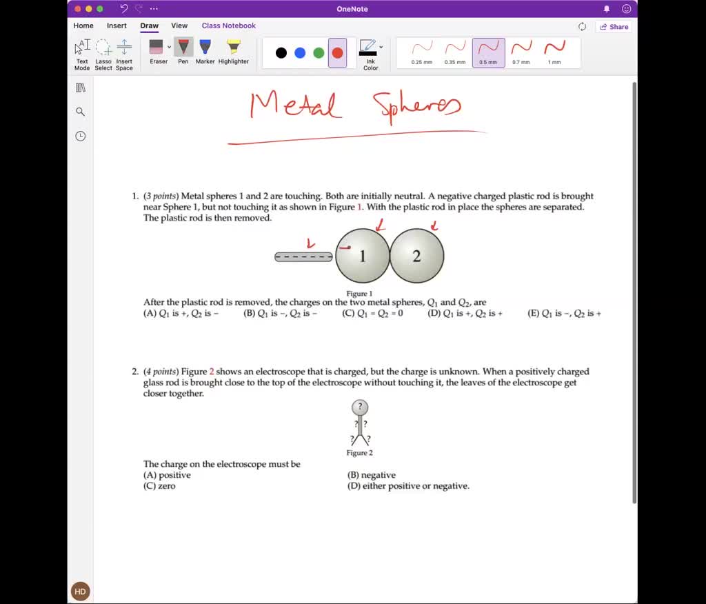 SOLVED: '3 Two Metal Spheres, A And B Are Placed On Their Respective ...