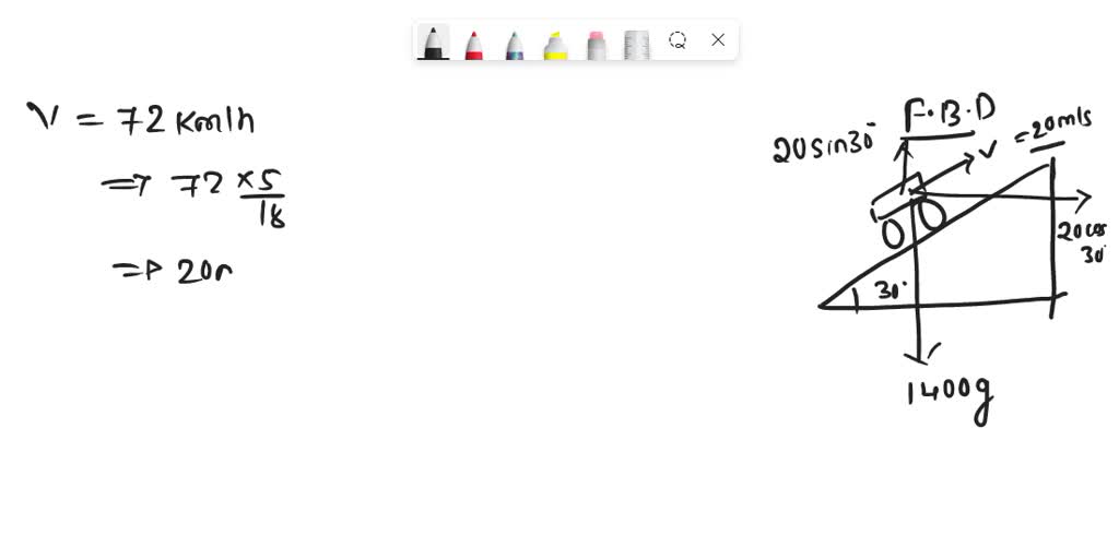 SOLVED: 5) Calculate The Power Required By A 1400 Kg Car If The Car ...