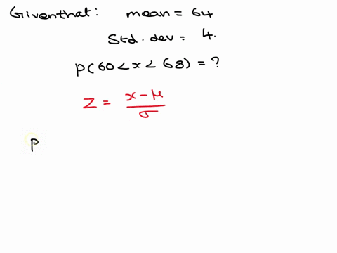 the-numbers-of-cookies-in-a-shipment-of-bags-are-normally-distributed-with-a-mean-qf-64-and-a-standard-deviation-of-4what-percent-of-bags-of-cookies-will-contain-between-60tand-68-cookies-63-74266