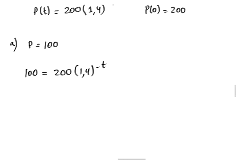 a-certain-radioactive-material-decays-exponentially-the-percent-p-of-the-material-left-after-t-years-is-given-by-pt-20014-t-a-determine-the-half-life-of-the-substance-b-how-fast-is-the-subst-73746
