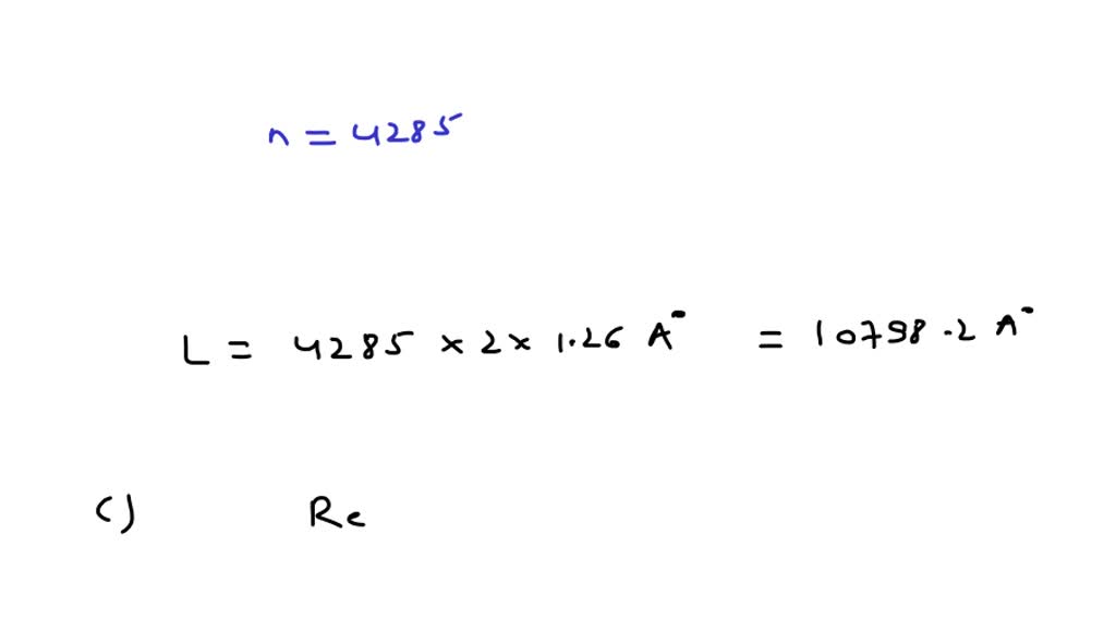 For a linear molecule of polyethylene of molecular weight 119,980 g/mol ...