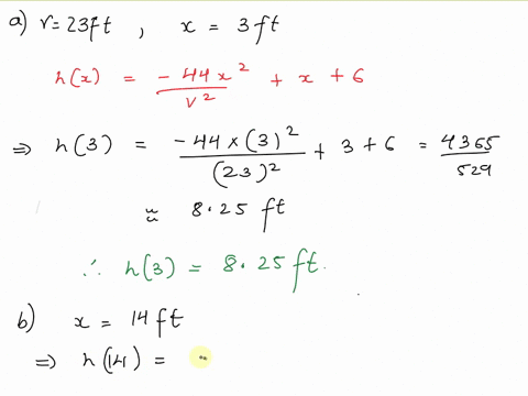 if-a-basketball-player-shoots-a-foul-shot-releasing-the-ball-at-a-45-degree-angle-from-a-position-6-feet-above-the-floor-then-the-path-of-the-ball-can-be-modeled-by-the-quadratic-function-hx-25531
