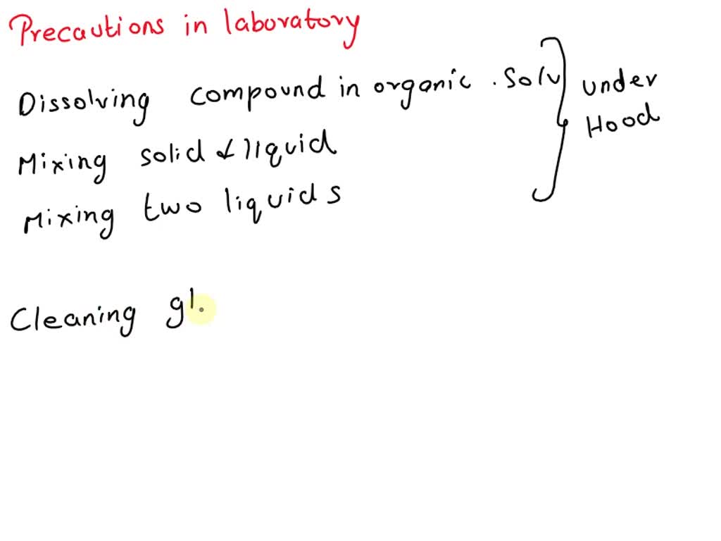 SOLVED: During the laboratory experiment and cleaning process (wrapping ...