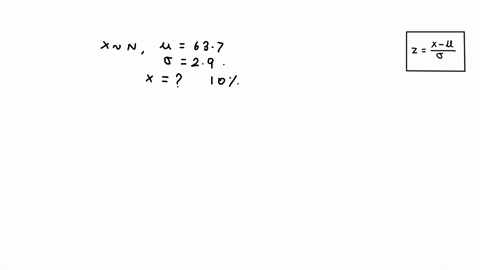 the-heights-of-women-follow-a-normal-distribution-with-a-mean-height-of-637and-a-standard-deviation-in-height-of-29-in-what-height-separates-the-tallest-10-of-women-from-the-rest-round-your-42296