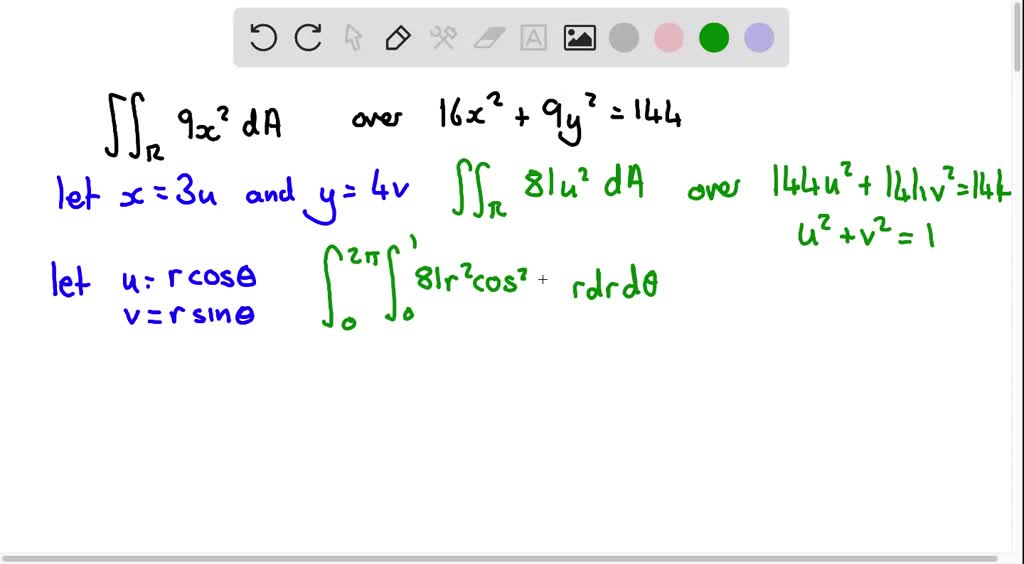 SOLVED: Uce the given transformation to evaluate the integral. JR 9x2 ...