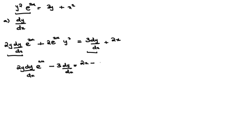 consider-the-equation-ye2-3y-x_-dy-a-find-using-implicit-differentiation-dx-b-find-the-equation-of-the-tangent-to-the-curve-at-03-66523