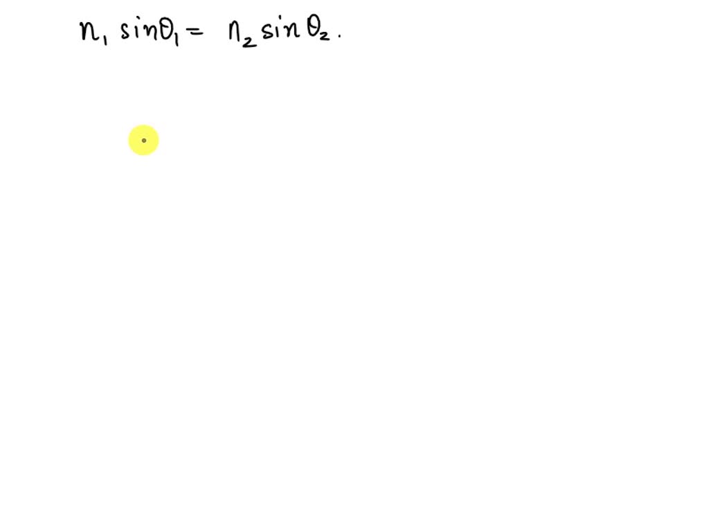 SOLVED using snells law (and in relatively simple terms) explain why
